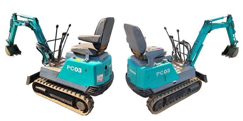 コマツ ミニユンボ (KOMATSU PC03-1)★ 614時間★ ディーゼル コマツ ミニユンボ (KOMATSU PC03-1)☆ 614時間☆ ディーゼル コマツ