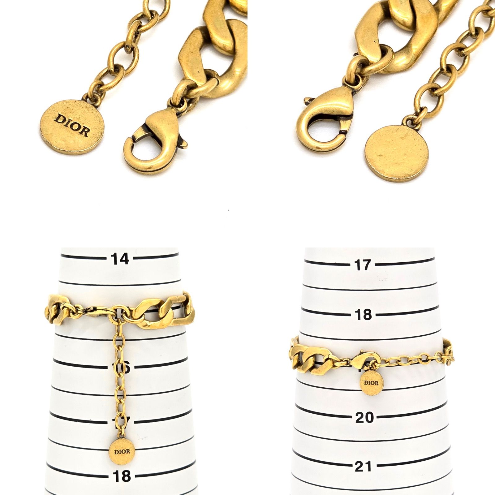オールド　ディオール　ブレスレット　30 モンテーニュ　ゴールドトーンメタル DIOR ディオール 30 Montaigne モンテーニュ ブレスレット