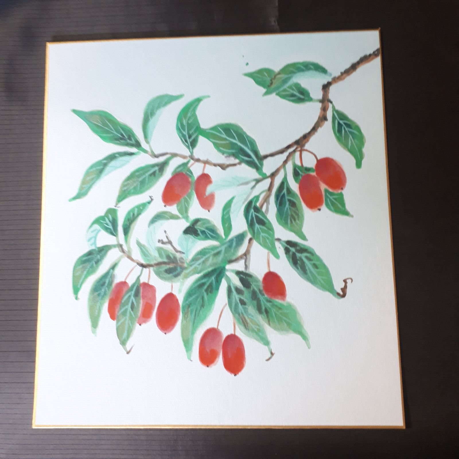 色紙アート 果実 木の実 美術品 絵画 インテリア 色紙絵（246） - メルカリ 