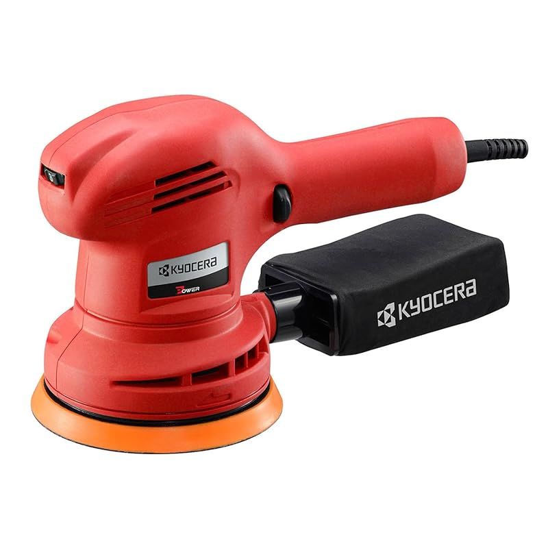 京セラ Kyocera 旧リョービ ランダムオービットサンダ ポリッシャ AC100V式 ペーパー寸法125mm RSE-1250 637000A 手磨きの手間を1台で軽減 車磨き 油膜 うろこ取り 鏡面磨きに