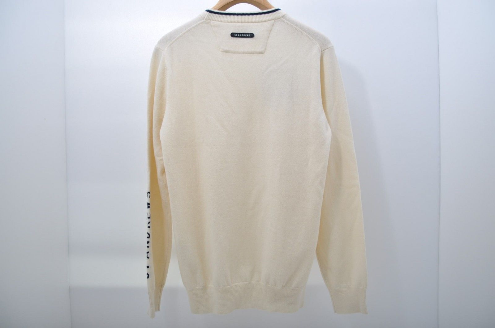 St.Andrews - coco 中古 セントアンドリュース StANDREWS メンズ セーター L 白 ホワイト 長袖クルーネック ニット 中古 メンズ セントアンドリュース StANDREWS セーター L 白