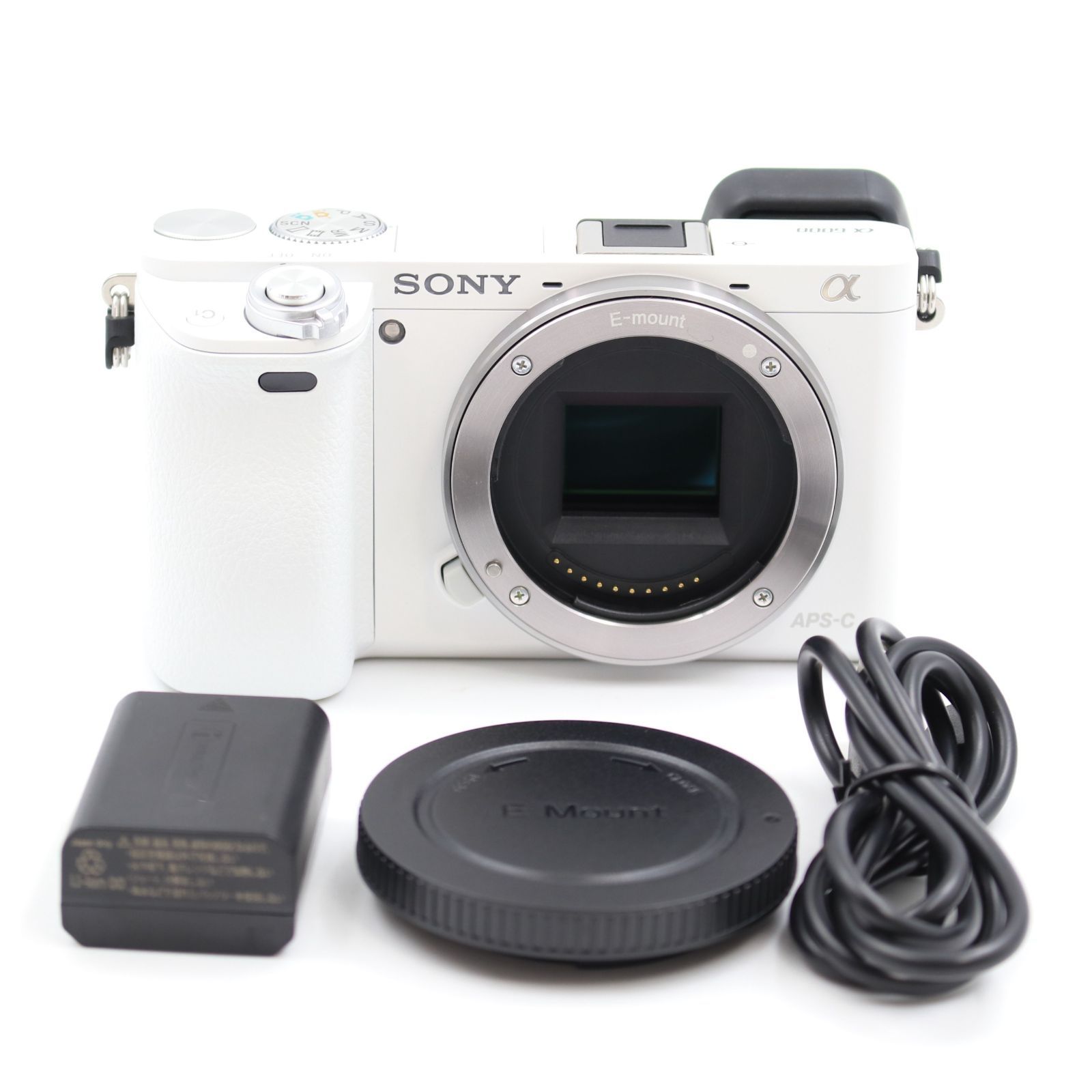 □シャッター数3801枚！新品同様□ SONY α6000 ボディ ホワイト