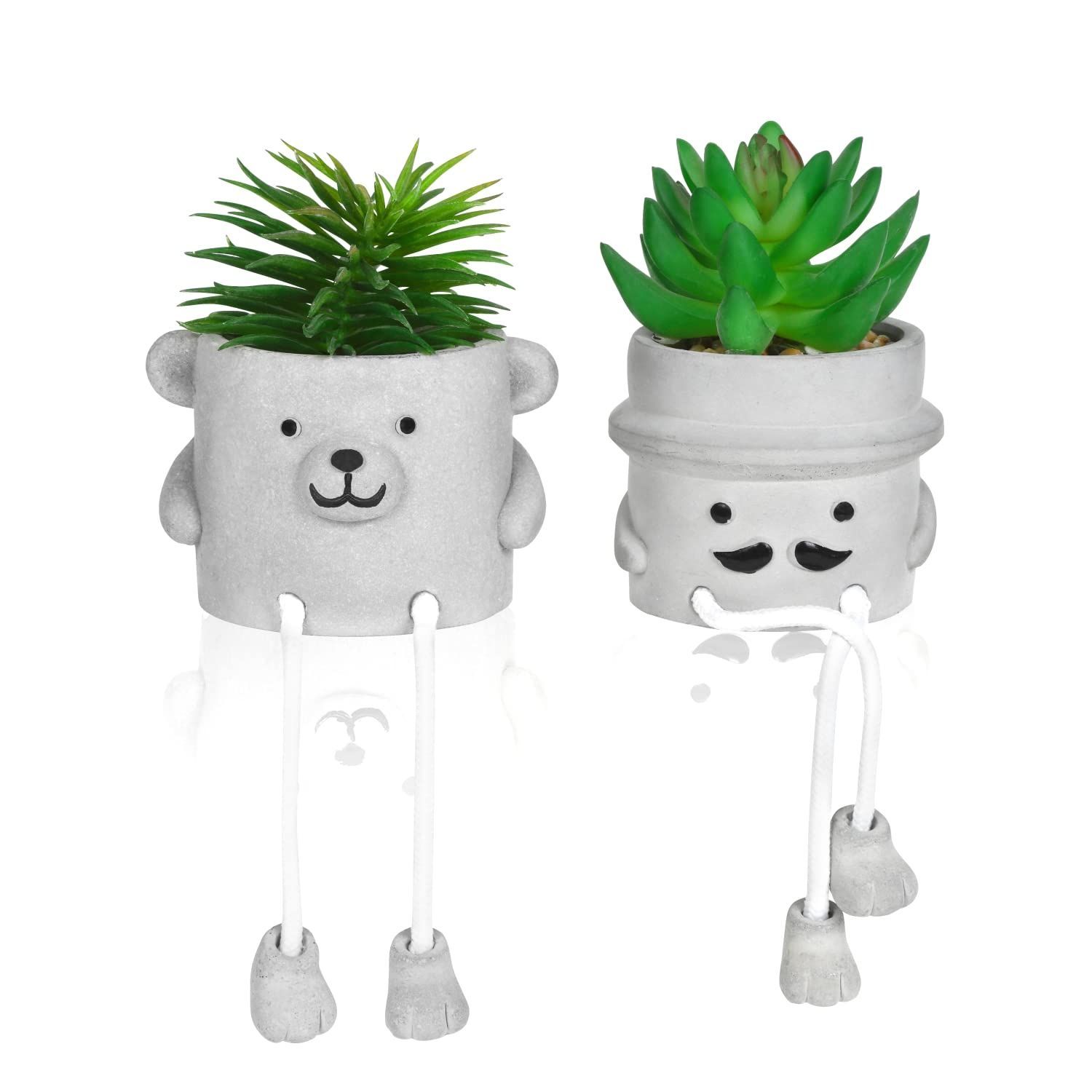 【数量限定】プレゼントにも ミニ リモートワーク ユニーク なごむ 小さい 2個セット リラックス フェイクグリーン 映える かわいい Greenu0026plan フェイク 観葉植物