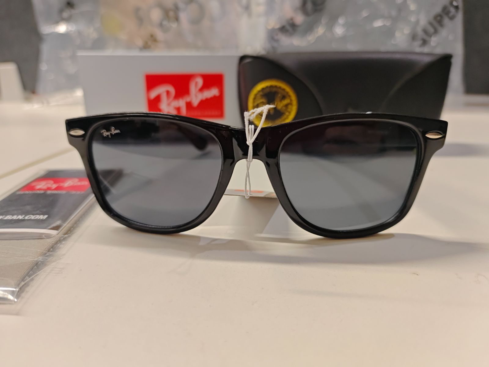 新品 Ray Ban レイバン 木村拓哉様WAYFARER ブラックライトグレイ