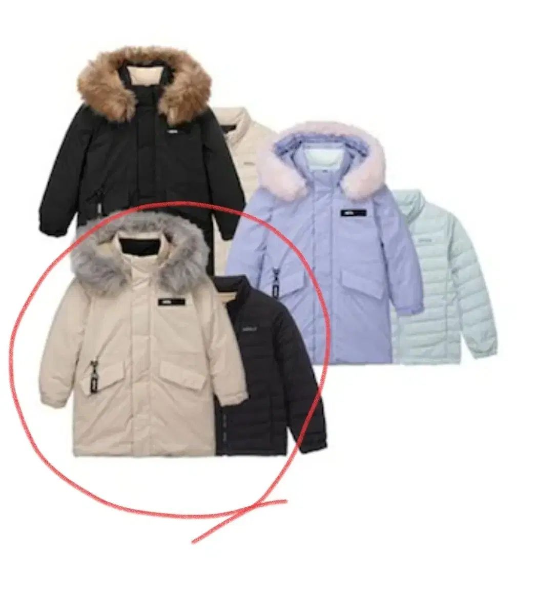 NEPA キッズ ロングダウンジャケット 軽量ダウンジャケットセット 165