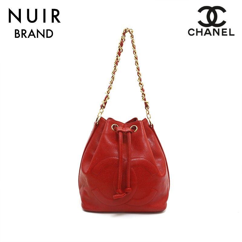 CHANEL シャネル ショルダーバッグ キャビアスキン 巾着 - メルカリ