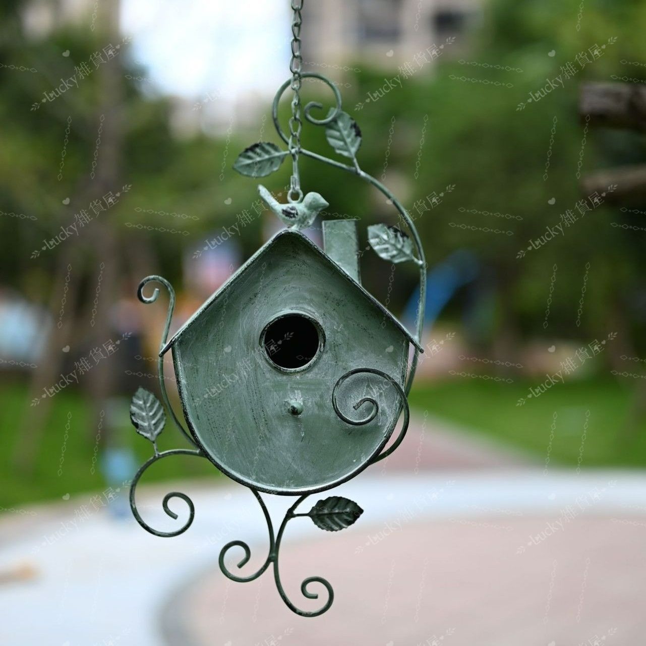 ガーデンオブジェ 鳥の巣 モダン ヴィンテージ調 2カラー展開