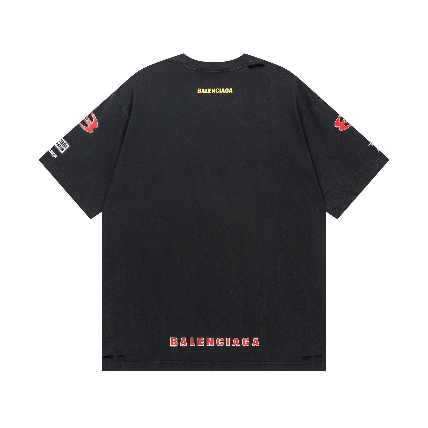 25SS BALENCIAGA Fashion Designer コットン Tシャツ ロゴ 半袖 BALENCIAGA 2025ss 新作LOGOプリントファッションカジュアル半袖