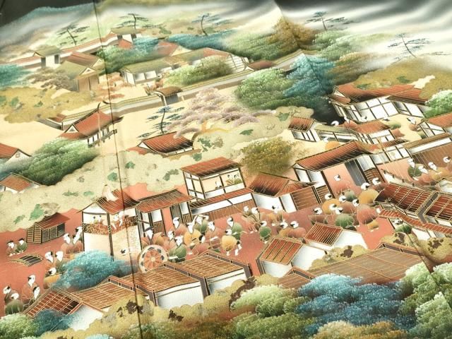 平和屋着物●豪華色留袖　作家物　手描き　童子遊び　暈し染め　金彩　正絹　逸品　CABC2034ut 2026年最新】Yahoo!オークション -色留袖 未使用の中古品・新品・未
