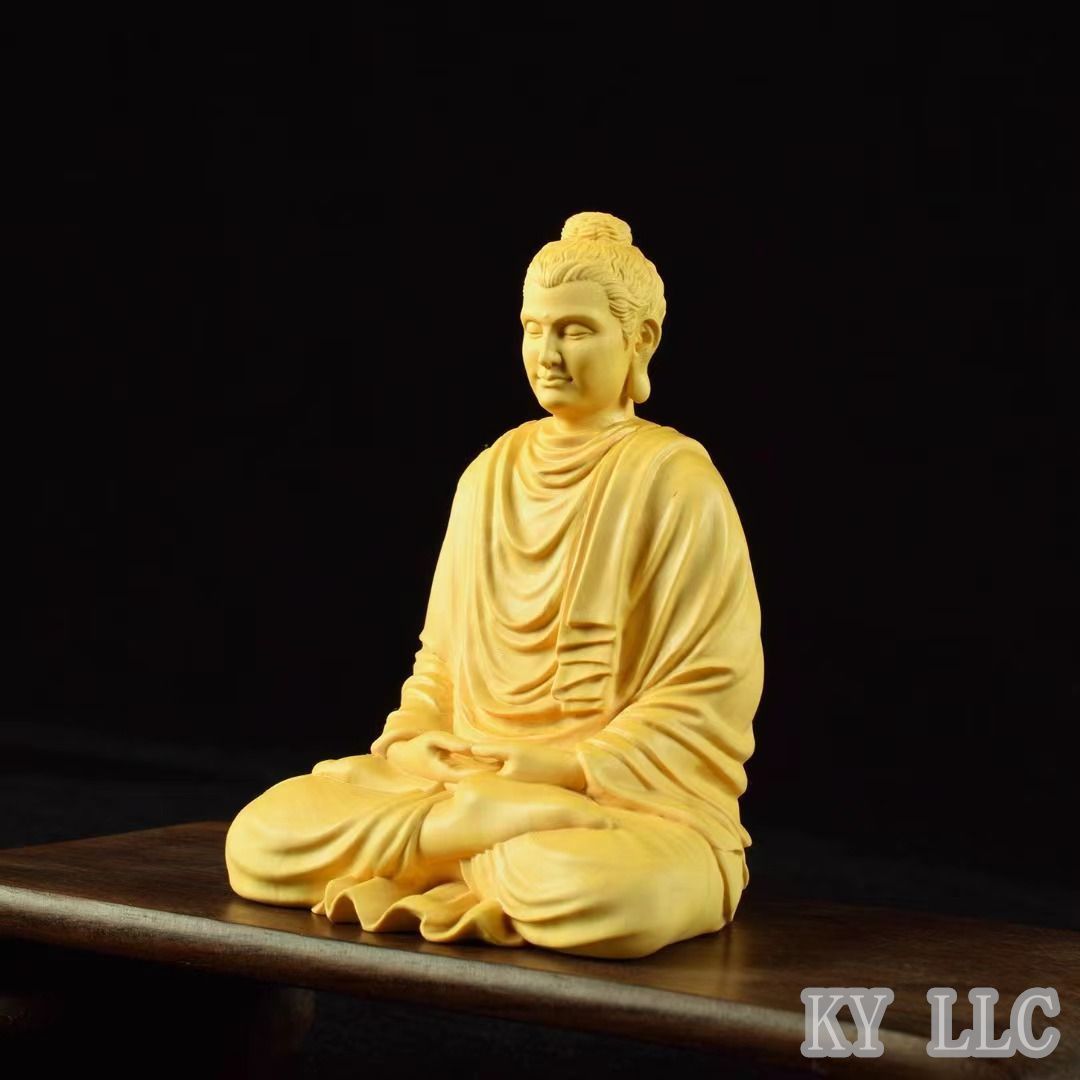 新品強くお勧め★極上品 釈迦如来 仏教工芸品 置物 木彫仏像 精密彫刻 釈迦牟尼#2475