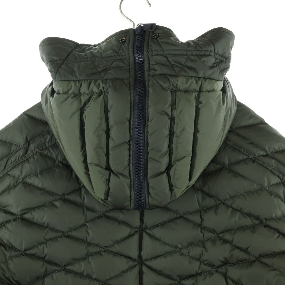 MONCLER モンクレール GAUTHIER ゴティエ キルティング ミリタリー フーデッド ジップアップ フック ダウン ロング ジャケット コート カーキ 420914236185 54155 KANDAIZUMI_COM