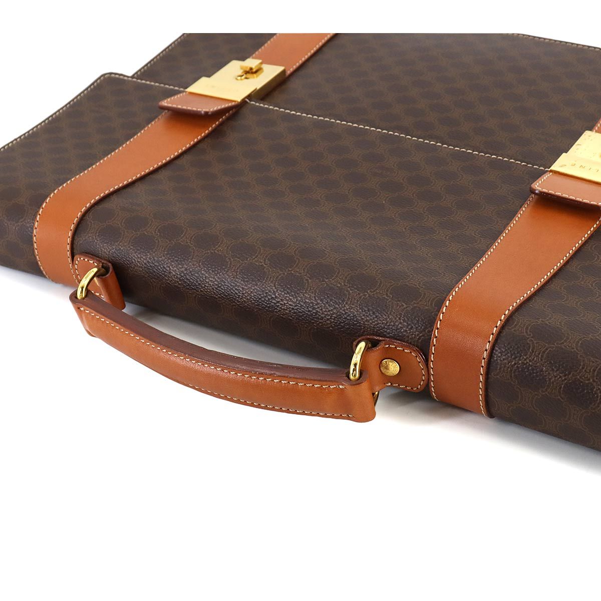 美品 CELINE マカダム柄 ビジネスバッグ 新品同様 セリーヌ CELINE マカダム柄 ビジネス バッグ ブリーフ