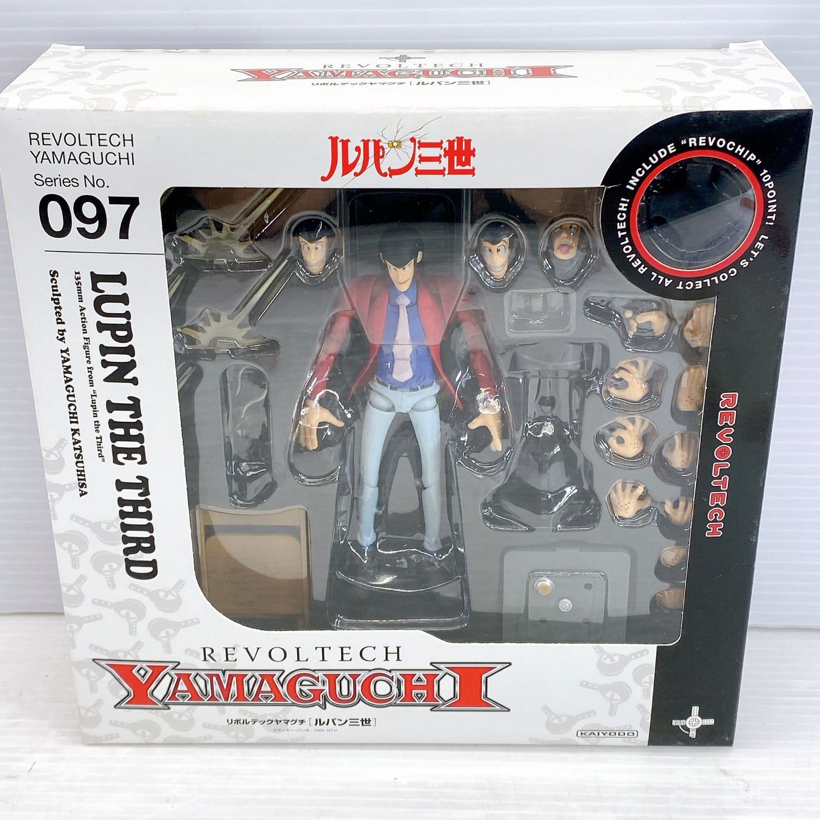 ルパン三世　リボルテックヤマグチ　レガシー　フィギュア □海洋堂 リボルテックヤマグチ 079 ルパン三世 (赤ジャケット版
