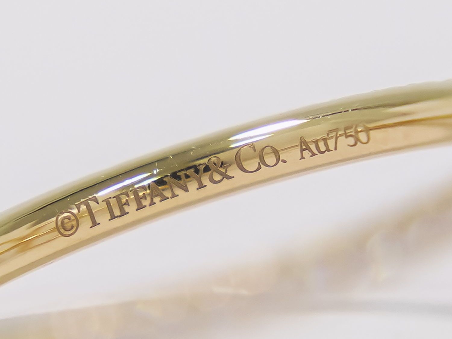 本物 ティファニー TIFFANY & Co. ペーパー フラワー Au750 PG