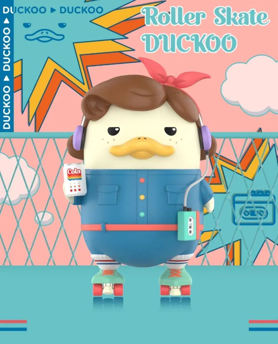 MART]DUCKOO ローラースケート ビッグサイズ POP MART DUCKOO Roller