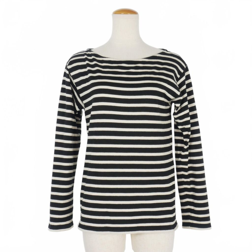 SAINT LAURENT PARIS ボーダー ボートネックカットソー サンローラン パリ SAINT LAURENT PARIS エディ期 ボーダー