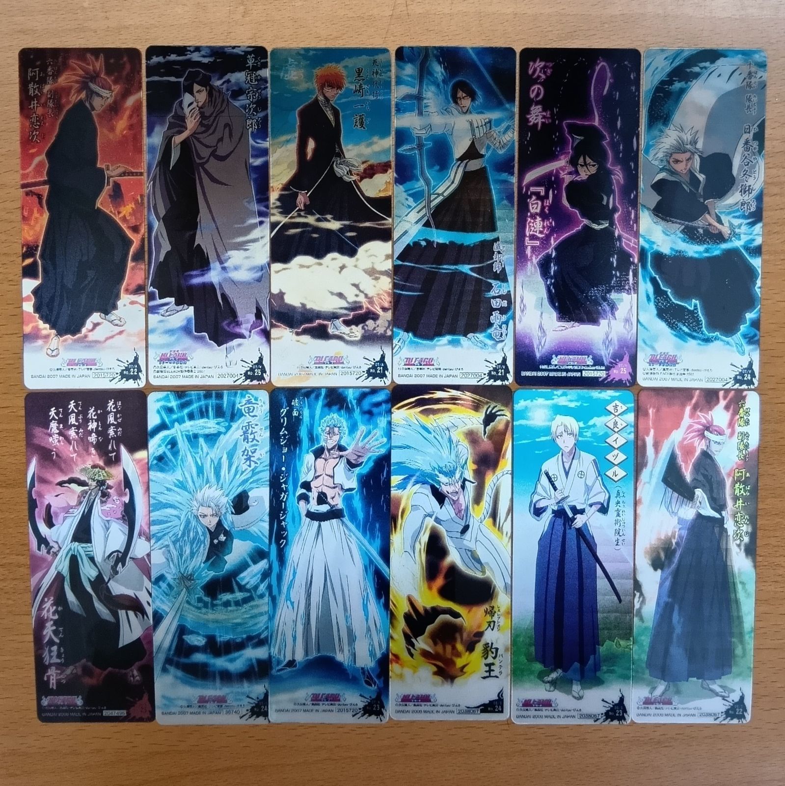 BLEACH カードガム クリアカード チェンジングカード しおり BLEACH クリアカード 12枚 カードガムコレクション しおり
