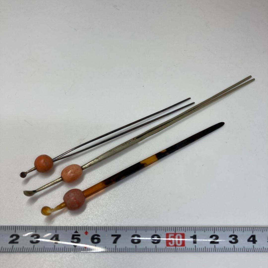 本赤珊瑚 簪3本 16g 東さ6-0106ア