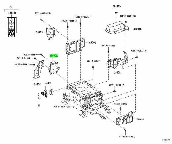 トヨタ 純正 アクア プリウス C バッテリボルテージ センサ Sensor