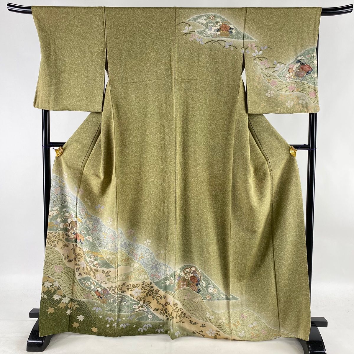 訪問着 美品 名品 身丈168cm 裄丈66cm 正絹水着/浴衣