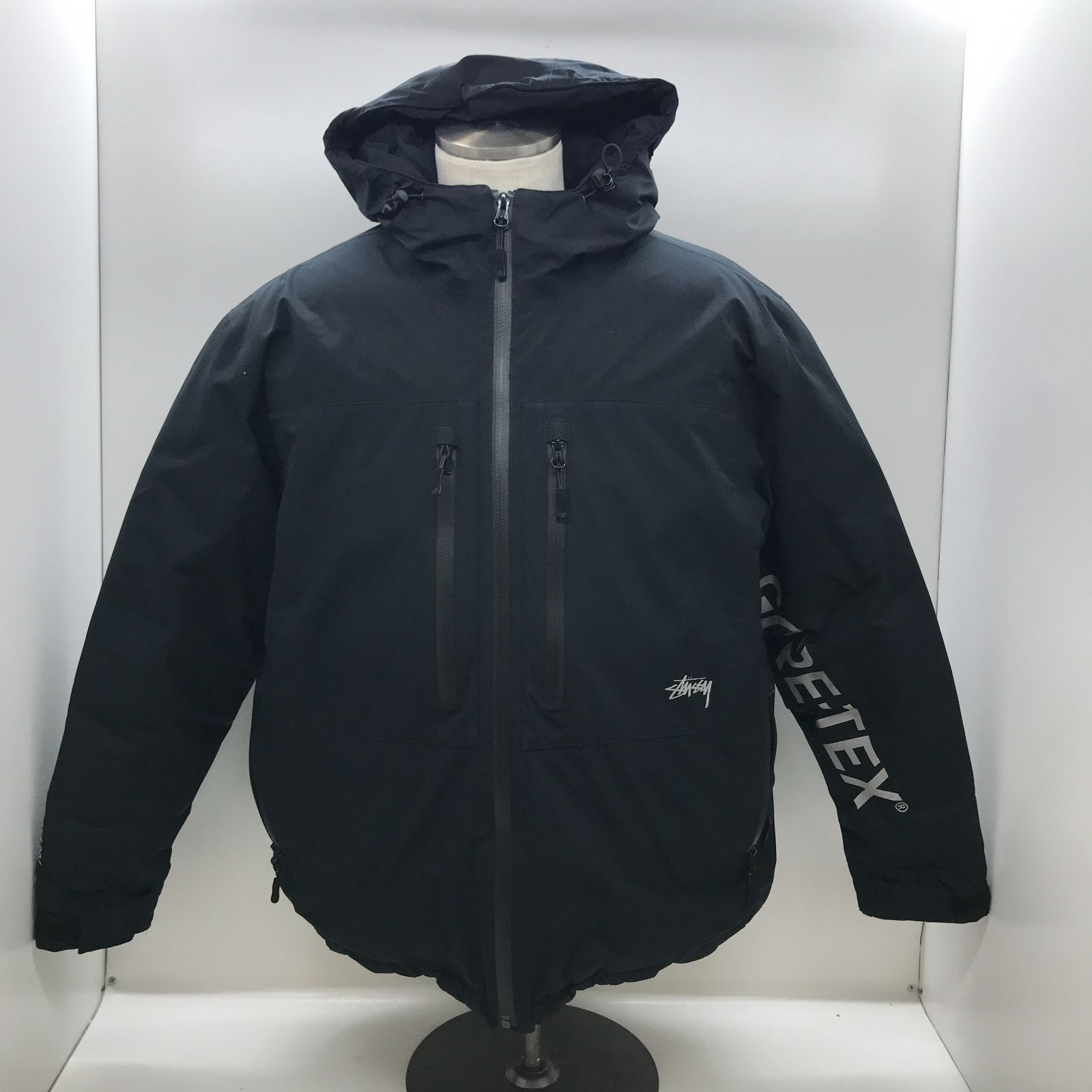 06m0872 STUSSY Gore-Tex Products Down Parka サイズS ブラック メンズ アウター【中古品】