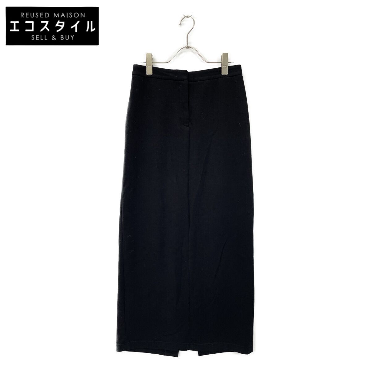 Theory セオリー 24年 ﾌﾞﾗｯｸ DOUBLE KNIT LT N KNIT TROUSER ｽｶｰﾄ OO