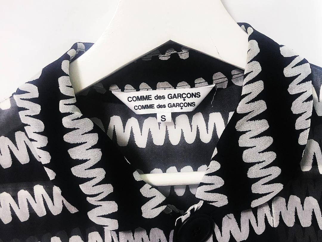 希少/ランウェイ着■11SS/コムコム コムデギャルソン 総柄 シアーワンピース 希少/ランウェイ着□11SS/コムコム コムデギャルソン 総柄
