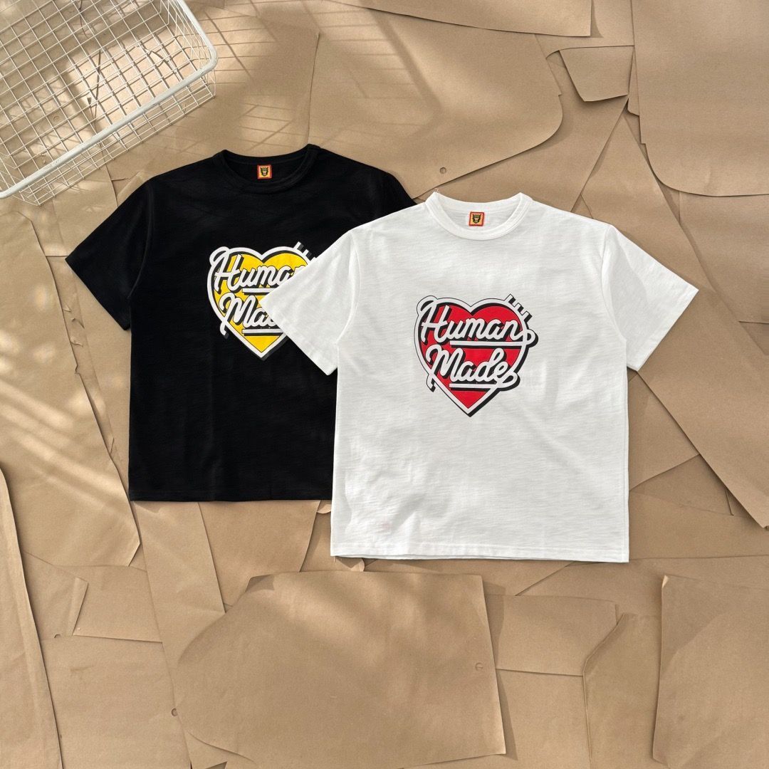 HUMAN MADE ハート ロゴ プリント Tシャツ 半袖 ホワイト HUMAN MADE HEART BADGE T-SHIRT