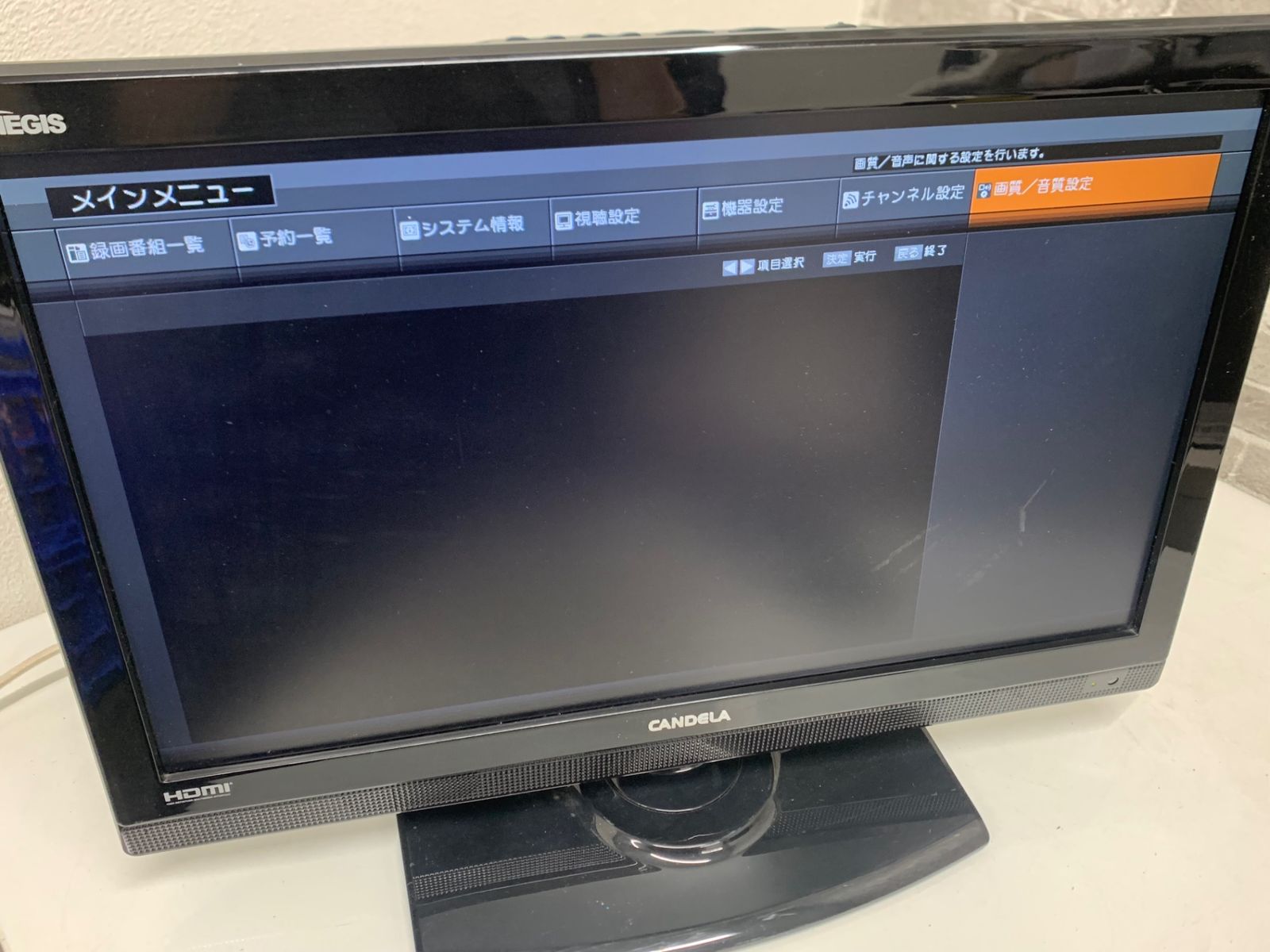 CANDELA カンデラ ハイビジョン液晶テレビ AGS19RZ1 19V型 2011年製