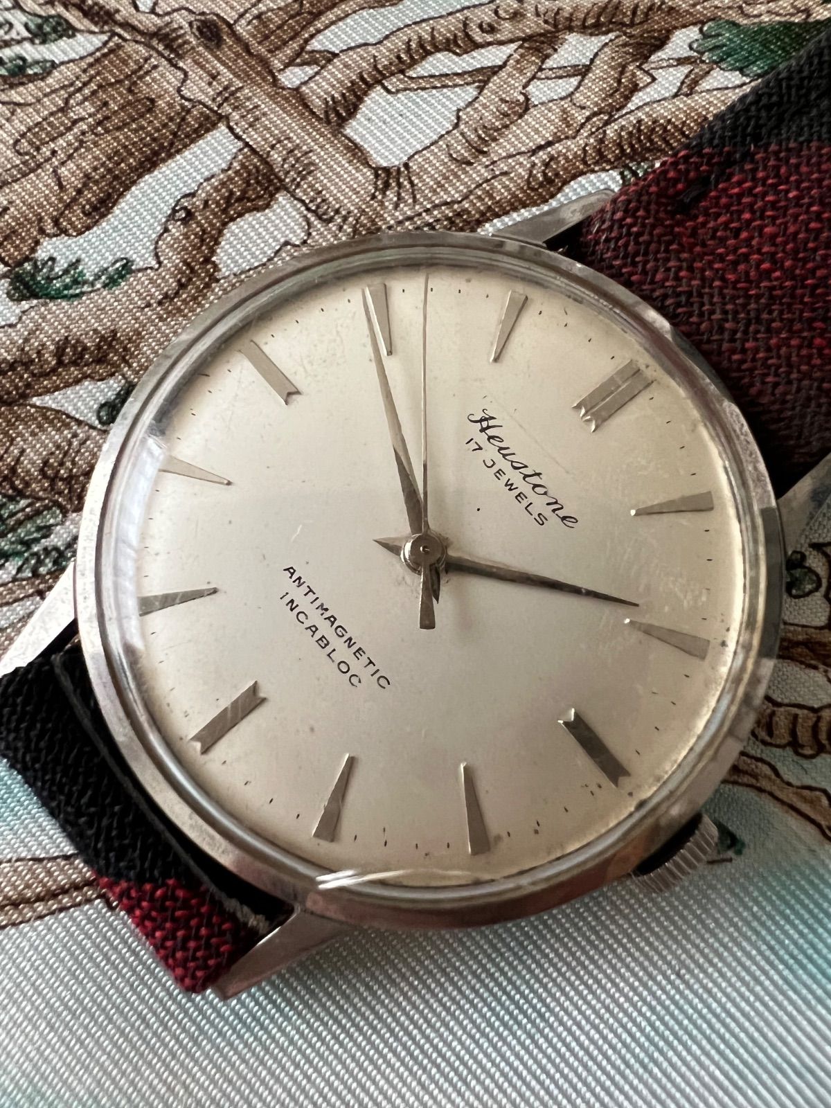 スイス製 ヒューストン 手巻き 時計 メンズ アンティーク