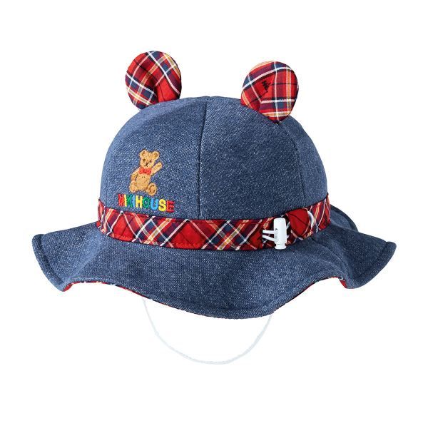 ミキハウス mikihouse 日よけ付き ハット 帽子 SS 46-48cm ベージュ 09