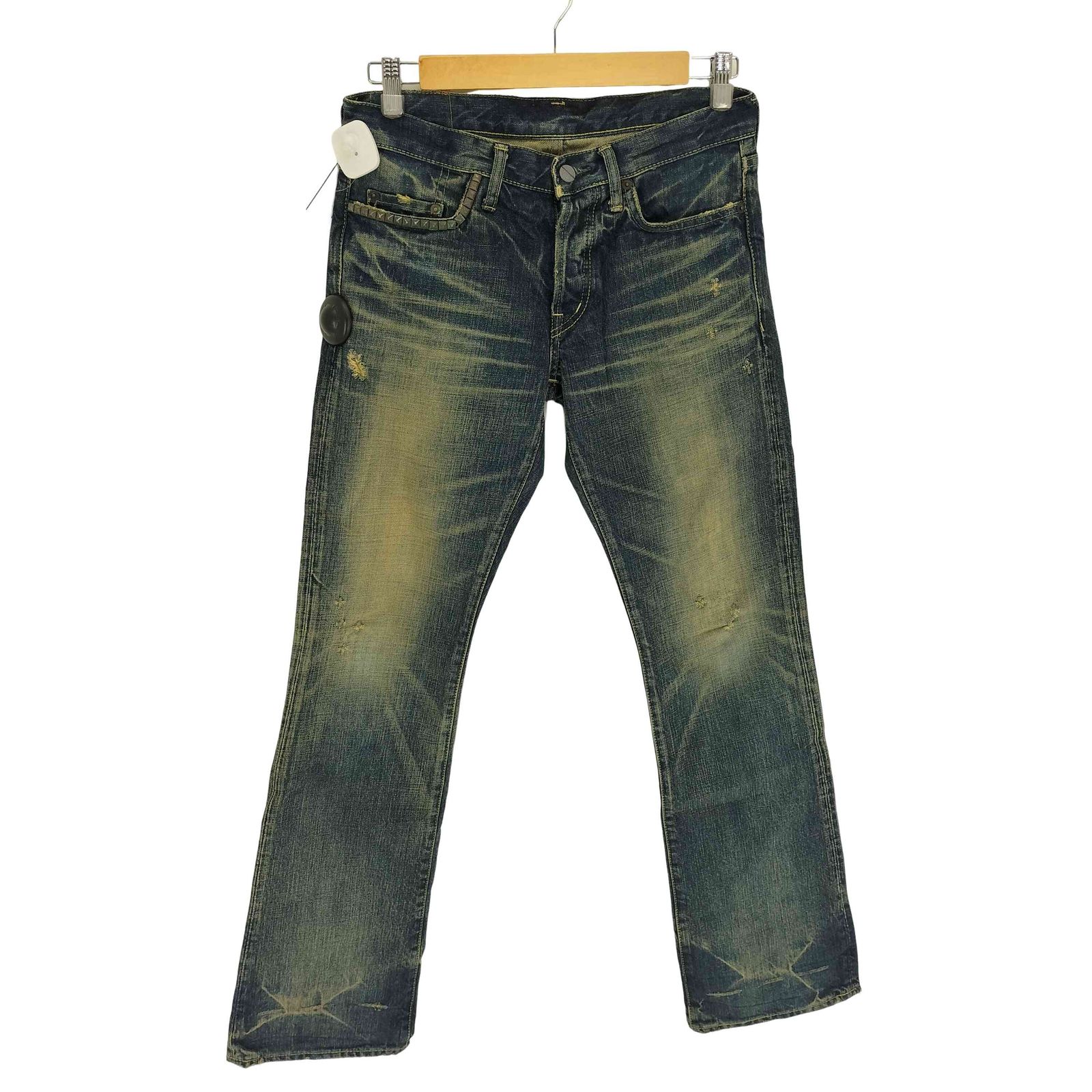 HYSTERIC GLAMOUR　CPR加工 ダメージ スタッズ デニムパンツ HYSTERIC GLAMOUR スタッズダメージデニムパンツ HYSTERIC