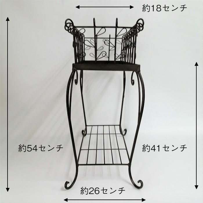 ガーデニング雑貨 花台 フラワースタンド 棚 ラック シェルフ ガーデン雑貨 ガーデニング 雑貨 アンティーク ナチュラル おしゃれ かわいい RACK リーフ プランタースタンド CG-GX-61-140