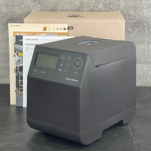レコルト コンパクトベーカリー 動作保証 recolte RBK-1 グレー 家電製品 ホームベーカリー パン焼き|514353