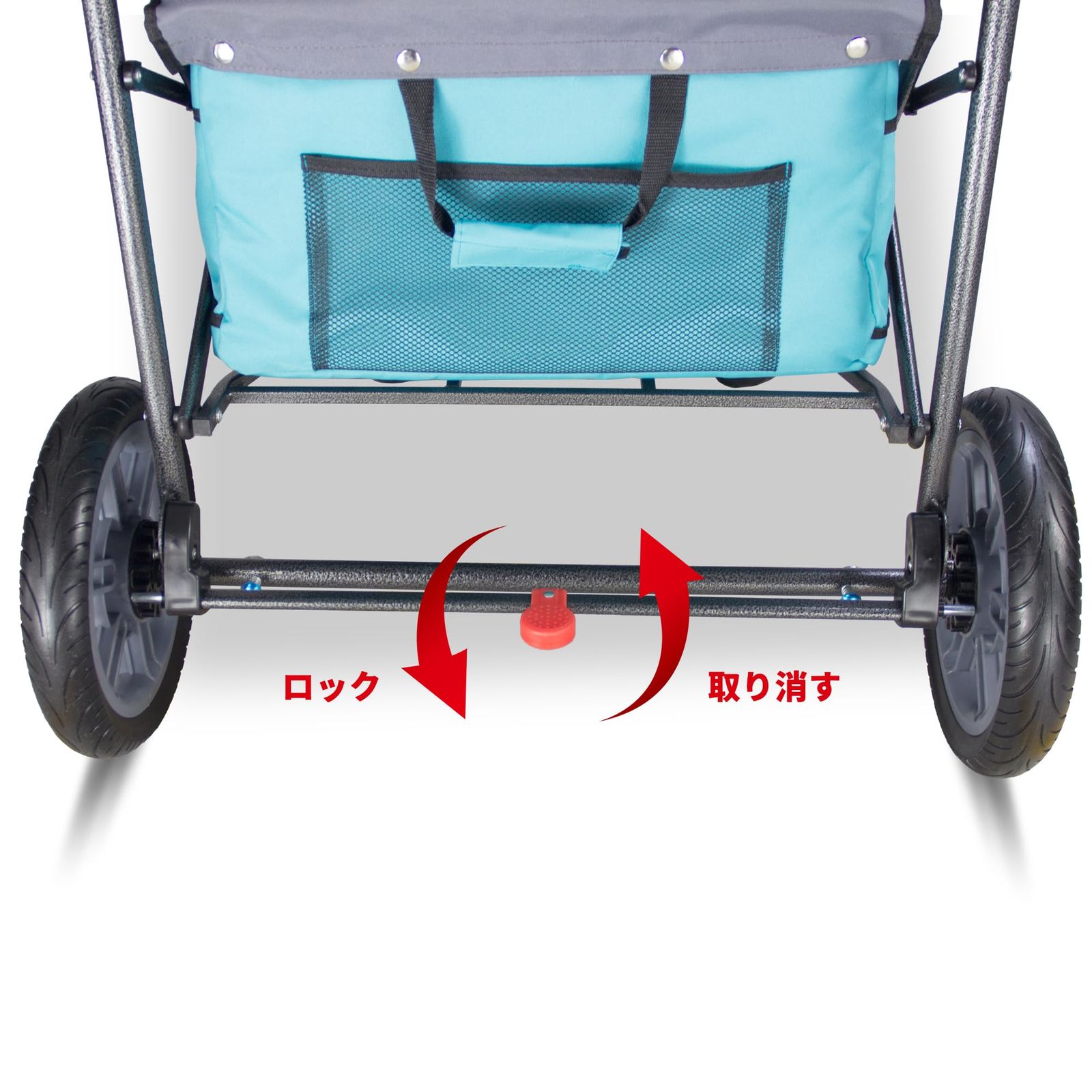 Tmz 折りたたみキャリーカート ターコイズ/グレー Tmz 折りたたみ