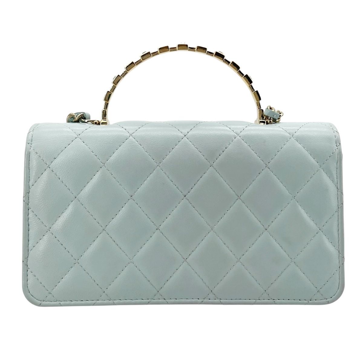 中古】 CHANEL シャネル マトラッセ チェーン クラッチバッグ ライン  