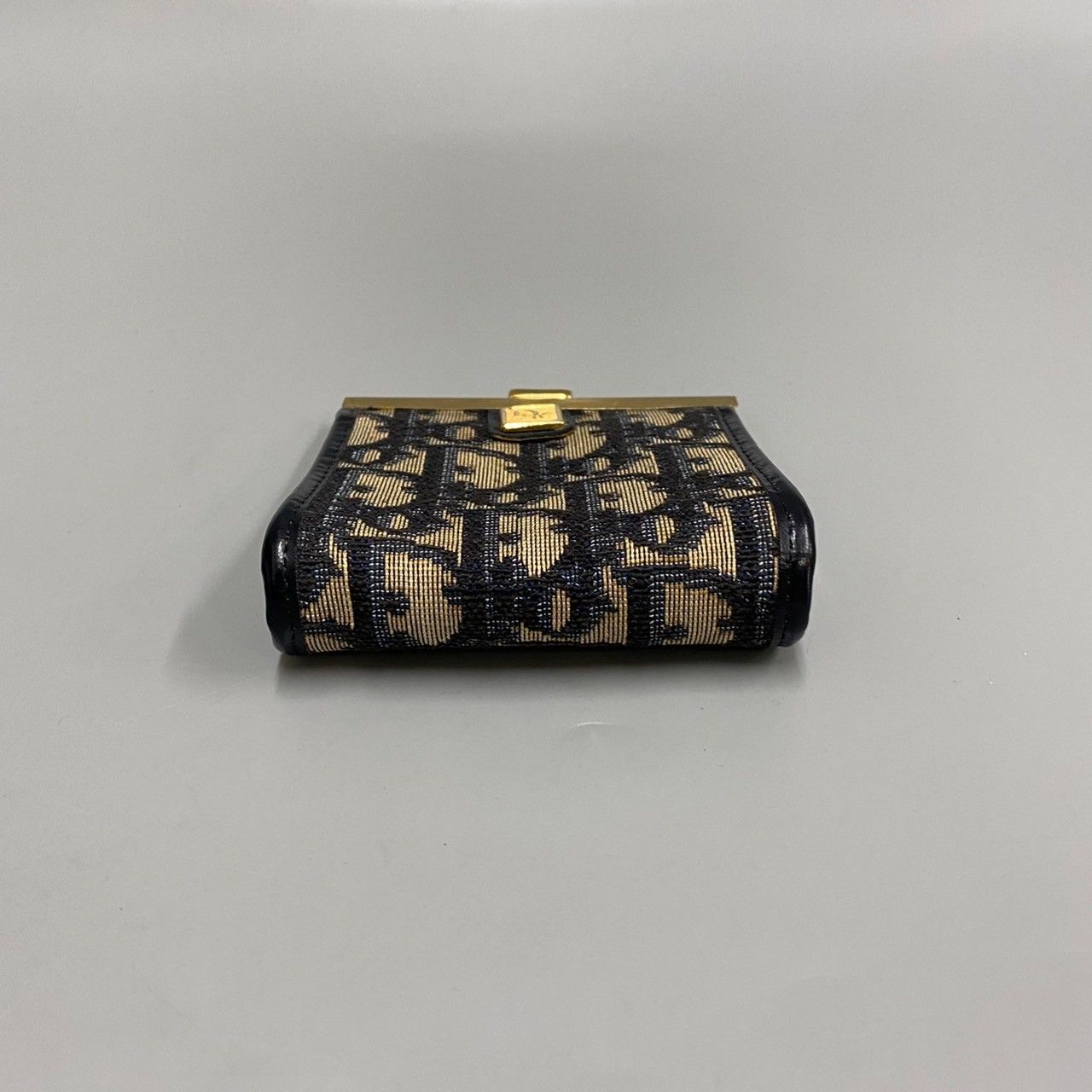 美品 Christian Dior ディオール ロゴ 金具 トロッター レザー 本革