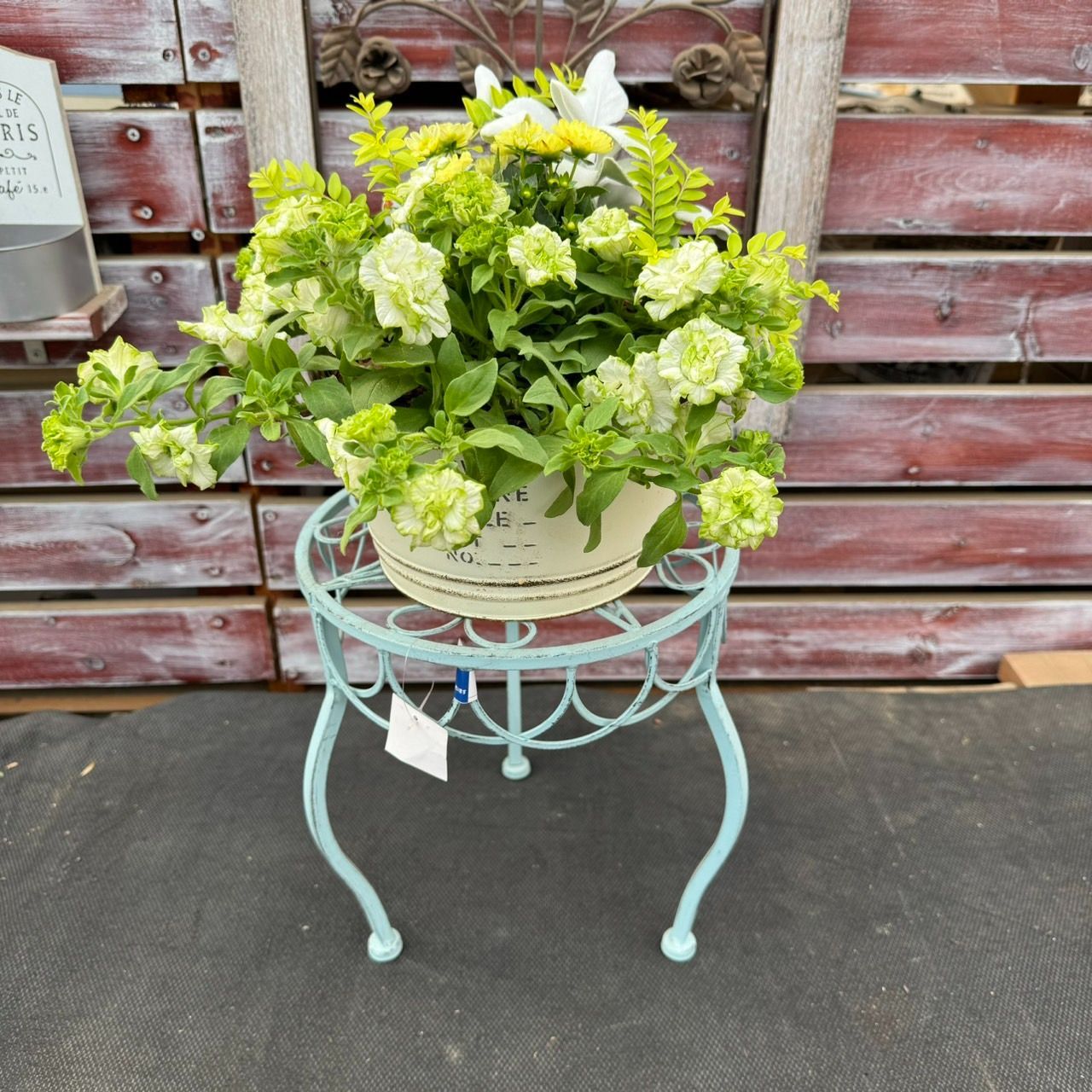 キッチンワゴン ガーデニング雑貨アンティーク フラワースタンド