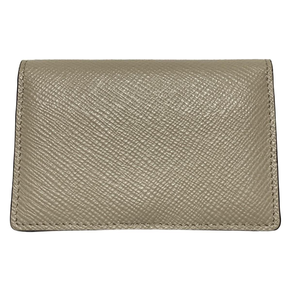 SMYTHSON スマイソン 名刺入れ - ベージュ レザー