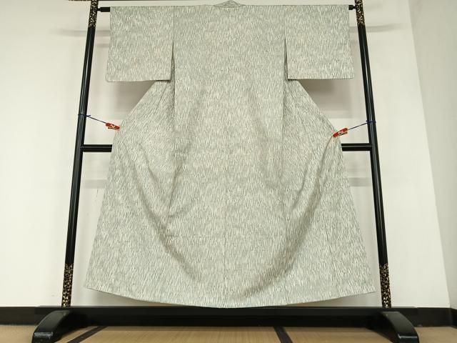 平和屋着物 上質な紬 縞 正絹 AABA0428zg