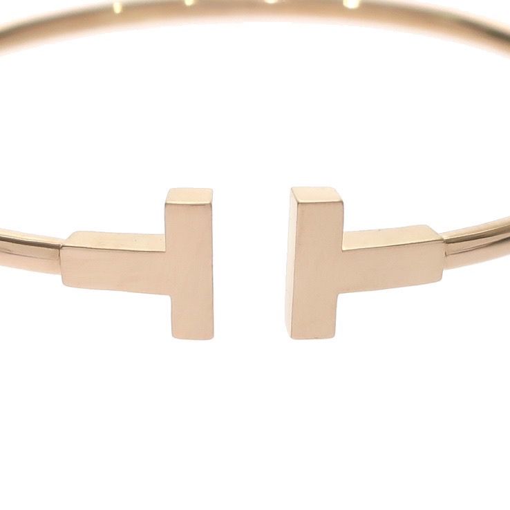 Tiffany & Co. Tワイヤーブレスレット ミディアム ローズゴールド