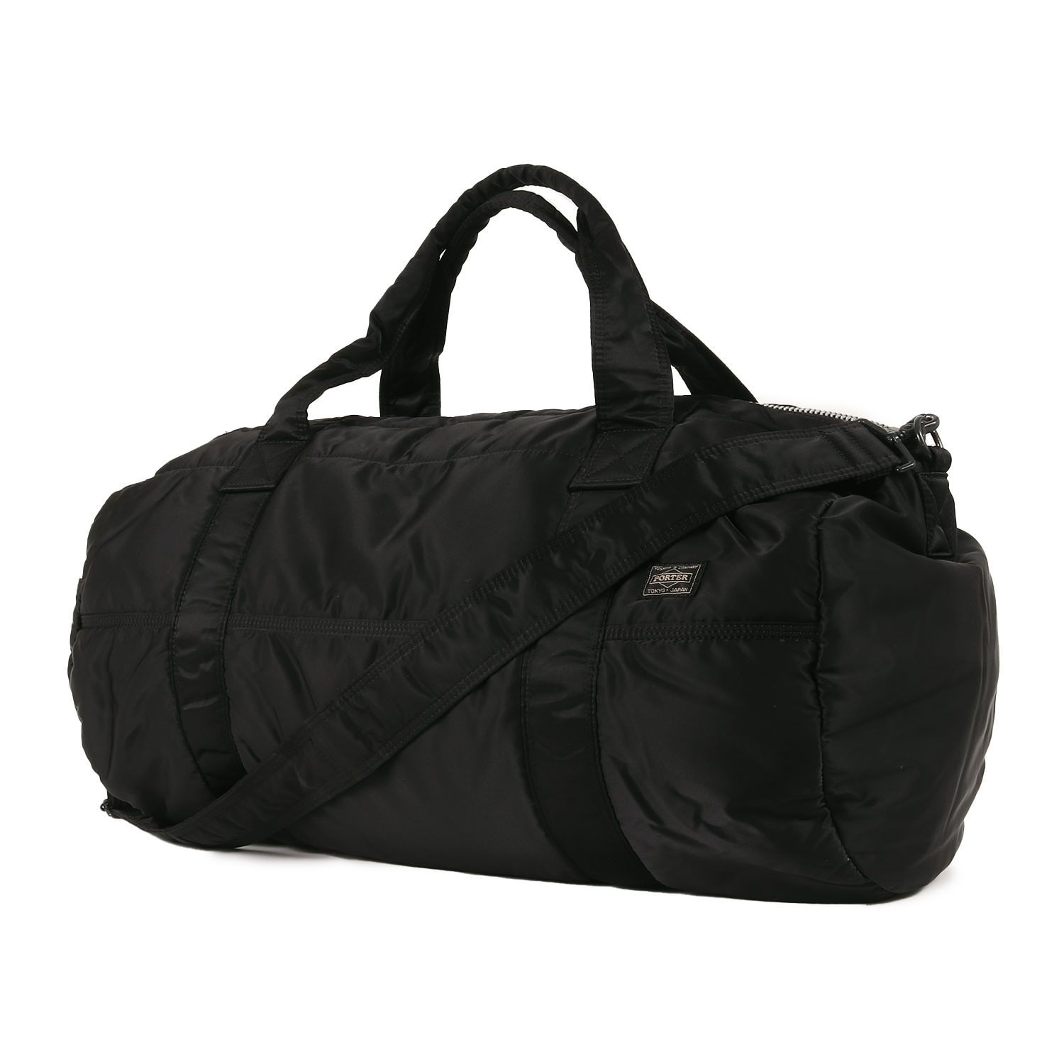 使用感少】廃盤品 PORTER TANKER ミニボストンバッグ ドラム型 黒 希少