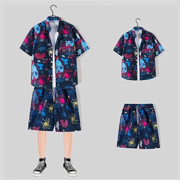 新品 全19色 アロハシャツ セットアップ 2点セット メンズ 夏