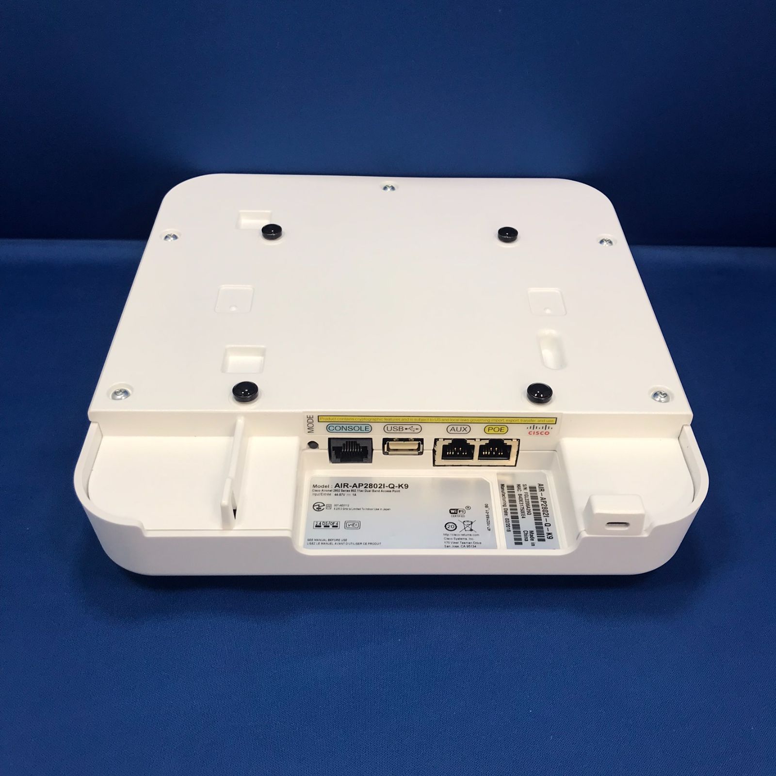 CISCO Aironet 無線LANアクセスポイント AIR-AP2802I-Q-K9 集中