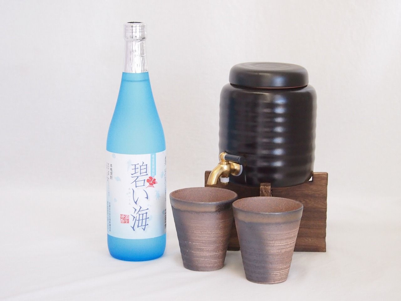【新品未使用】備前金彩 焼酎サーバー 陶芸作家 安藤嘉規作 Amazon.co.jp: 焼酎サーバー全セット版（陶芸作家 安藤嘉規作