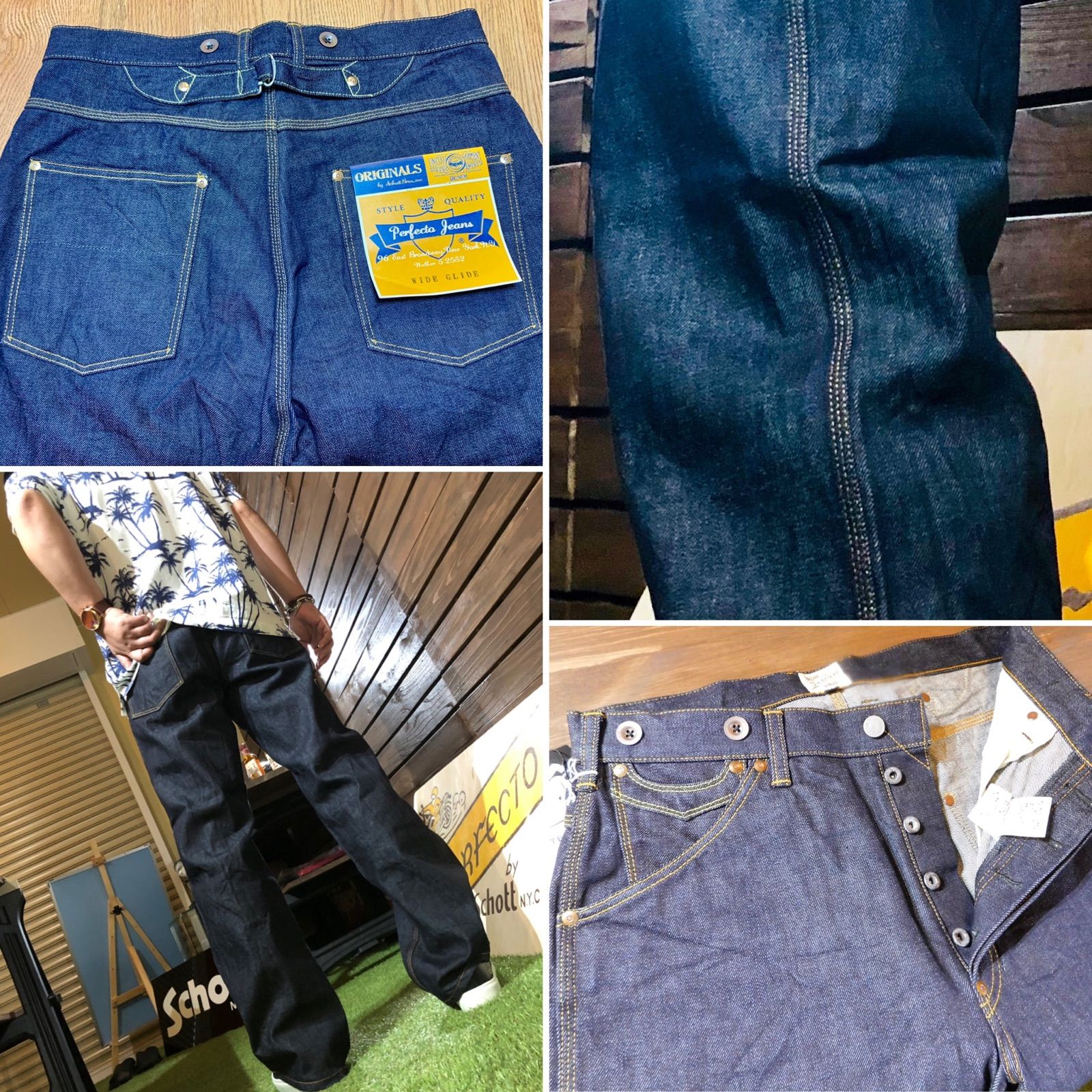 Mr.T…様専用】 Schott 13oz ワイドシルエット デニム - メルカリ