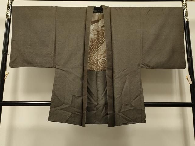 平和屋着物＃男性 羽織 紬地 吉祥文 正絹 CAAR9152id