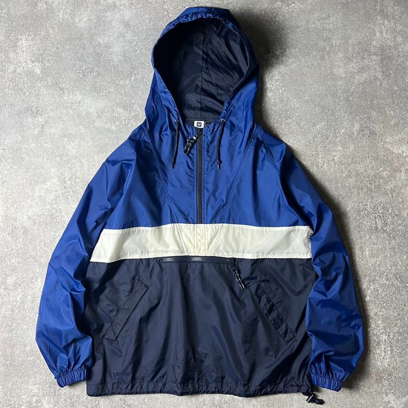 90s GAP ハーフジップ プルオーバー ナイロン アノラック パーカー