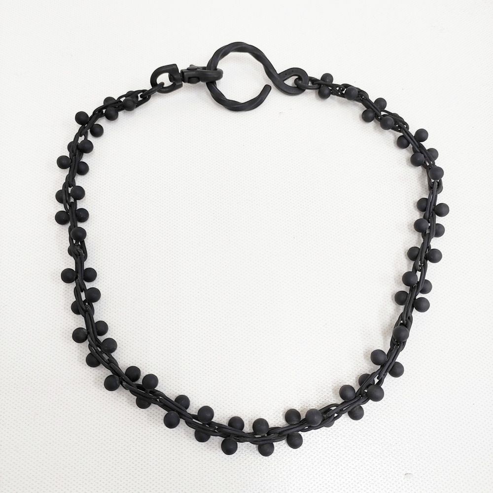 BRU NA BOINNE ガリトラップチェーン 定価59400円 3314 ウォレットチェーン ブラック メンズ ブルーナボイン 5-0603G♪