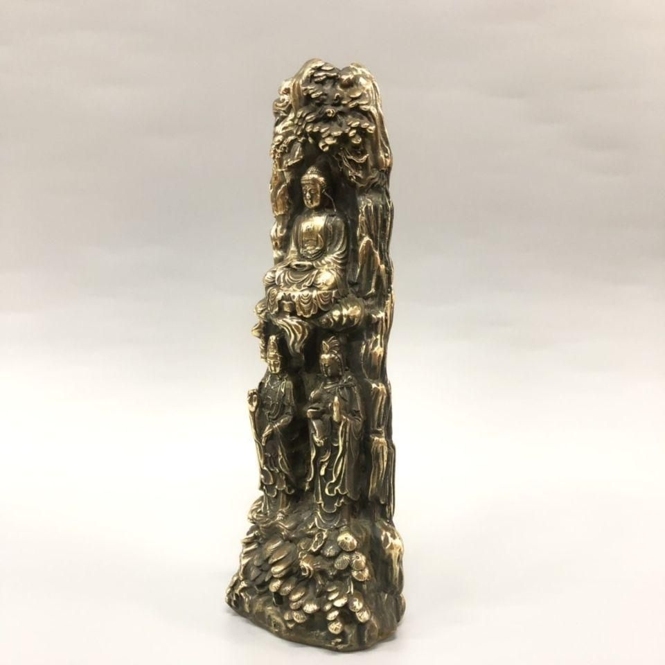 仏教美術 仏像 西方三聖菩薩仏像 仏堂奉納 装飾品 工芸品 置物